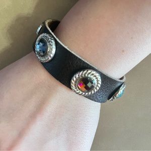 YIK FUNG leather bracelet